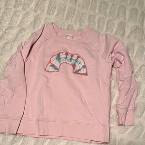 Crewcuts Light Pink Sweatshirt with Plaid Accent